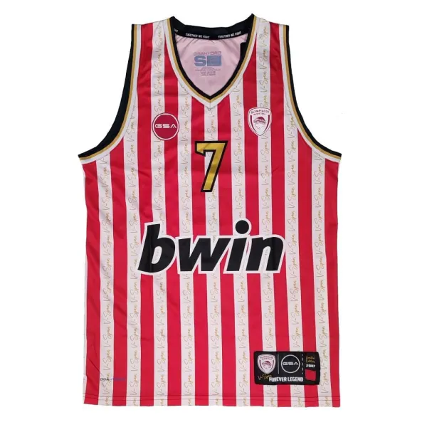 Camiseta Vasilis Spanoulis Olympiacos edicion limitada conmemorativa