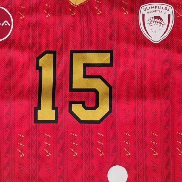 Camiseta Georgios Printezis Oliympiacos aniversario roja dorsal