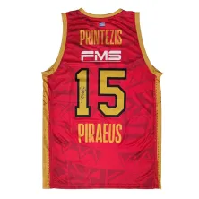 Camiseta Georgios Printezis Oliympiacos aniversario roja espalda