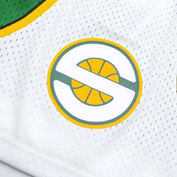 Retro Swingman Short Seattle Supersonics 2007 lateral logotipo