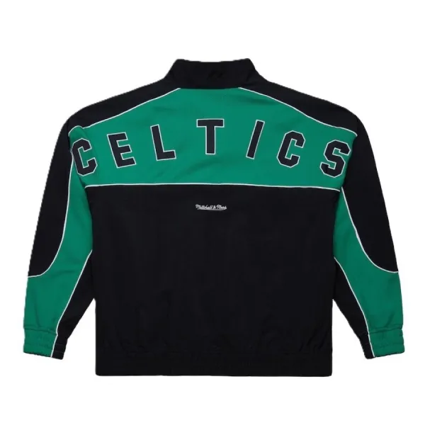 Chaqueta Boston Celtics Black Mesh trasera
