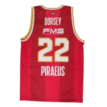 Camiseta Tyler Dorsey Olympiacos Euroliga Segunda Equipación