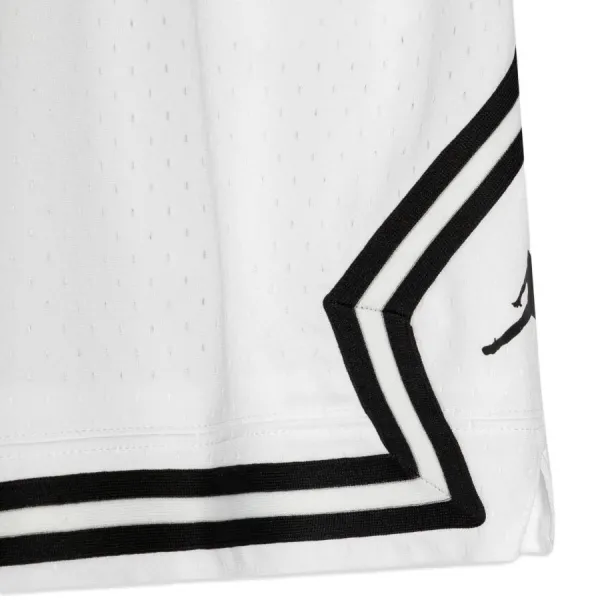 Pantalón corto baloncesto Jordan Diamond Junior Unisex blanco, detalle