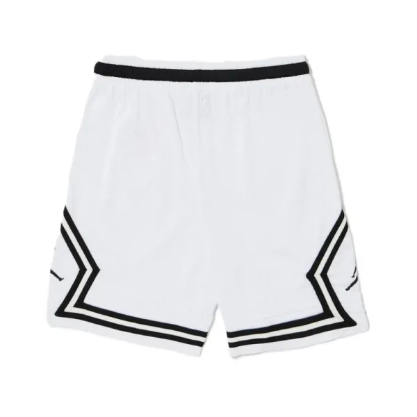 Pantalón corto baloncesto Jordan Diamond Junior Unisex blanco, trasera