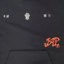 Sudadera con capucha Anta KAI Black Hoodie detalle