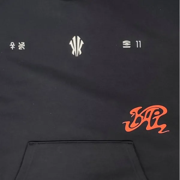 Sudadera con capucha Anta KAI Black Hoodie detalle