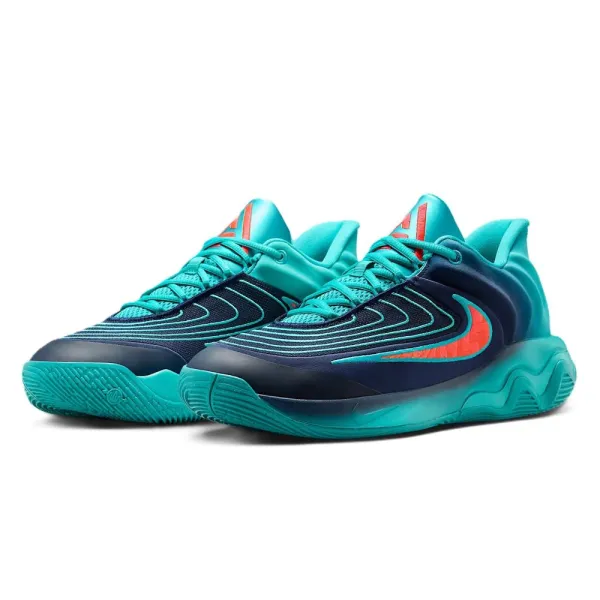 Zapatillas de baloncesto Giannis Inmortality 4 Dusty Cactus azules de Nike frontal