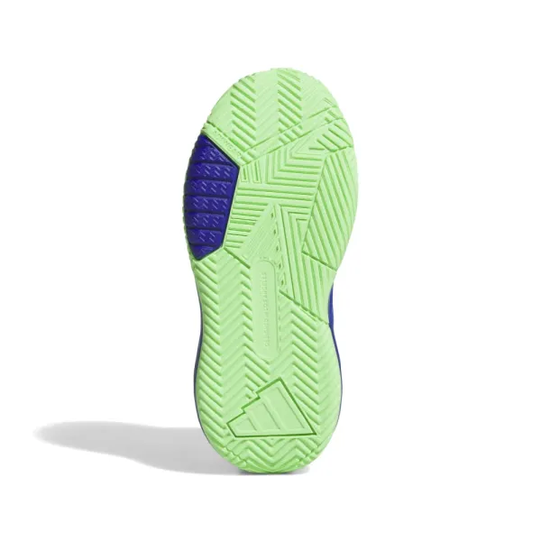Zapatillas Adidas Ownthegame 3.0 azul y lima suela