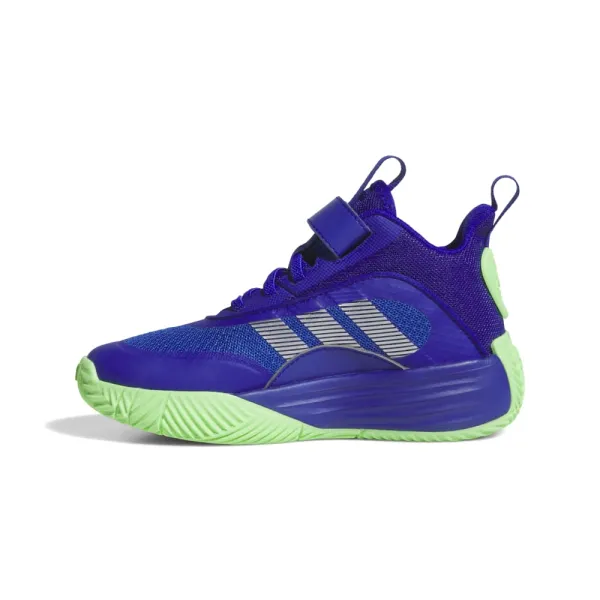 Zapatillas Adidas Ownthegame 3.0 azul y lima interior
