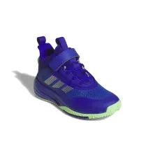 Zapatillas Adidas Ownthegame 3.0 azul y lima lateral