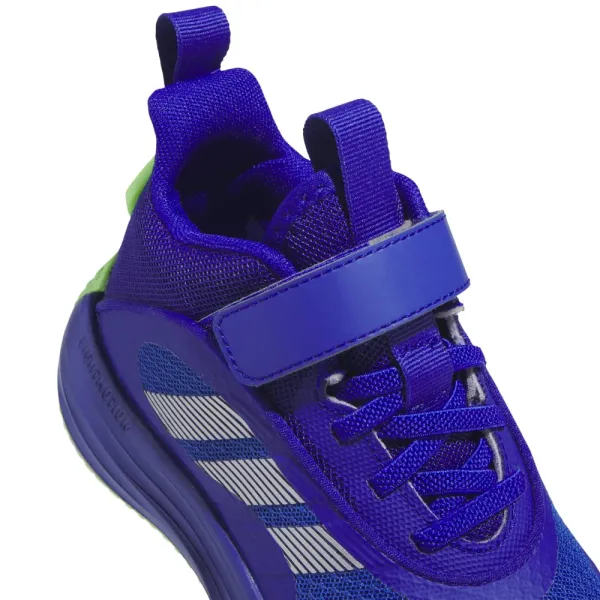 Zapatillas Adidas Ownthegame 3.0 azul y lima detalle