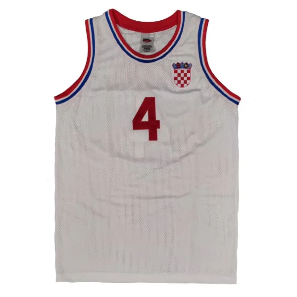 Camiseta Drazen Petrovic baloncesto FIBA Croacia blanca Camiseta Drazen Petrovic baloncesto FIBA Croacia blanca