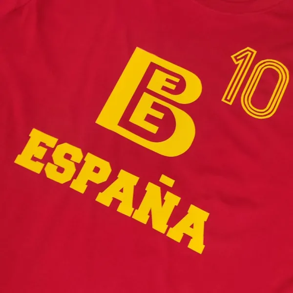 Camiseta Fernando Martin España roja serigrafía