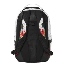 Sprayground mochila Floral Cut en blanco y negro, respaldo