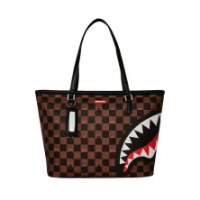 Sprayground Peeking Character Check Tote