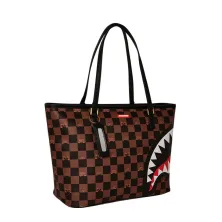 Sprayground Peeking Character Check Tote frontal