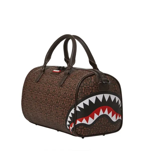 Bolsa de viaje Sprayground mini Duffle Sharks in Paris check frontal