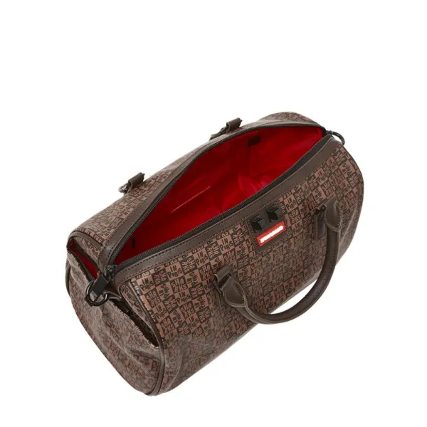 Bolsa de viaje Sprayground mini Duffle Sharks in Paris check interior