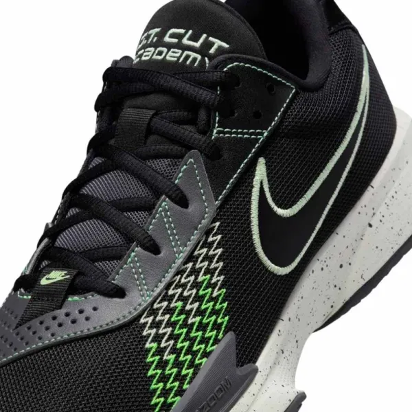 Zapatillas baloncesto Nike Air Zoom GT Cut Academy negras detalle mesh