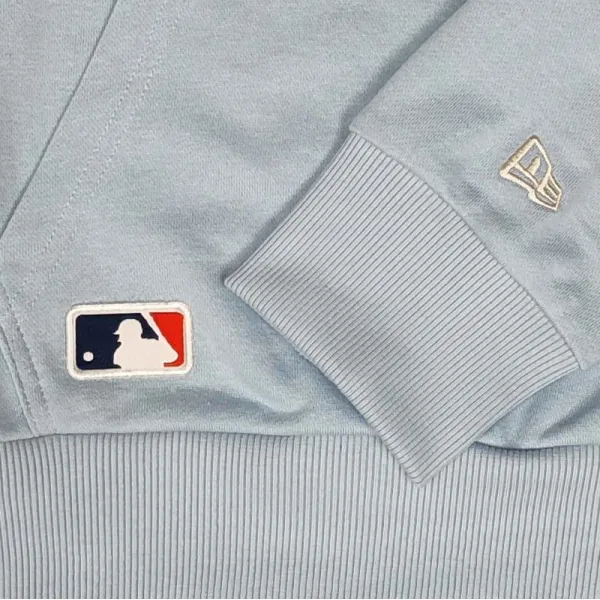 Sudadera Yankees New Era azul logo manga