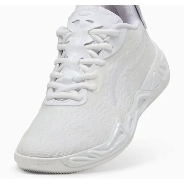 Zapatillas Puma MB 04 Low Junior blanca detalle 2