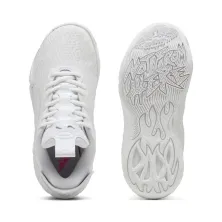 Zapatillas Puma MB 04 Low Junior blanca superior