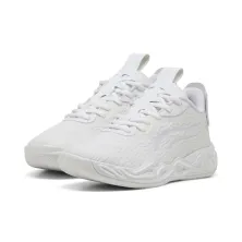 Zapatillas Puma MB 04 Low Junior blanca lateral