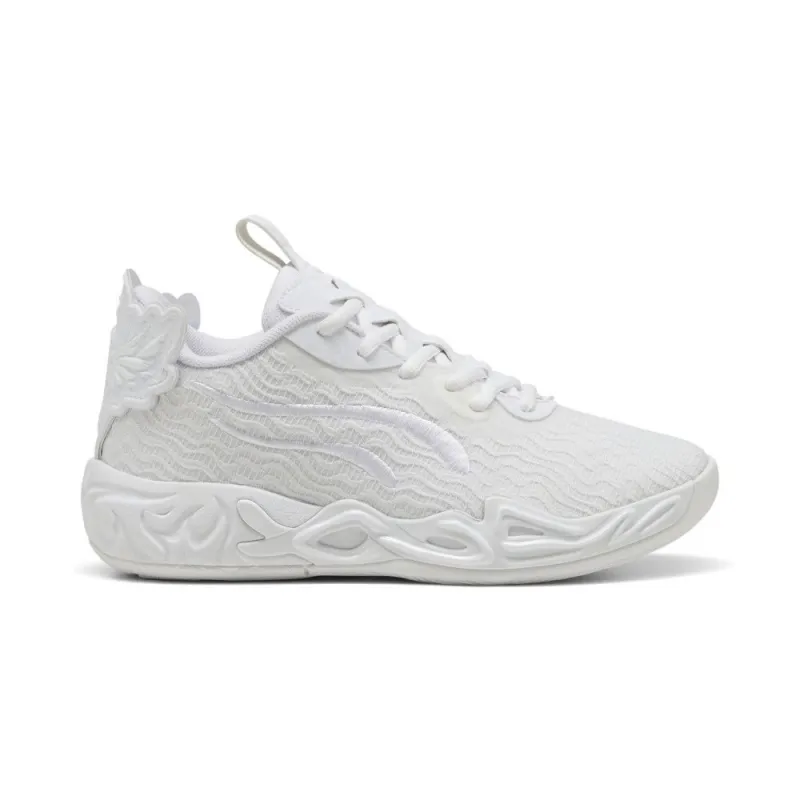 Zapatillas Puma MB 04 Low Junior blanca