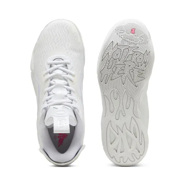 Zapatillas Puma MB 04 Low Ice White blancas superior