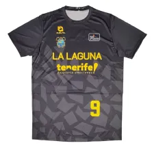 Camiseta calentamiento replica Marcelinho Huertas CBC La Laguna Tenerife ACB 2025 Negra