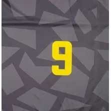 Camiseta calentamiento replica Marcelinho Huertas CBC La Laguna Tenerife ACB 2025 Negra, detalle