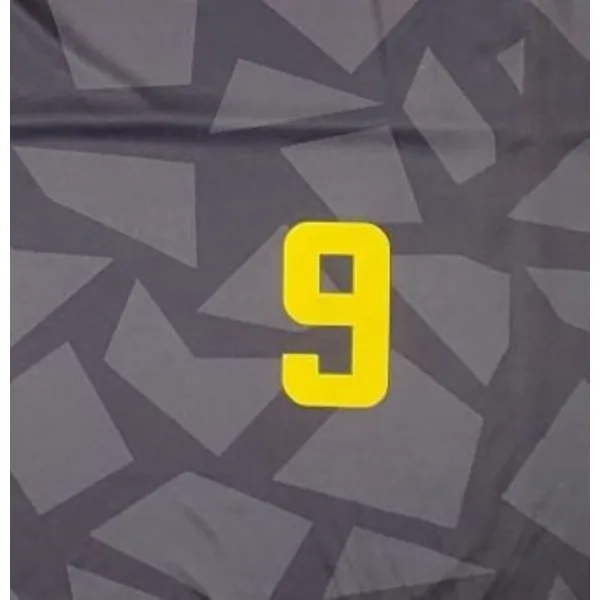 Camiseta calentamiento replica Marcelinho Huertas CBC La Laguna Tenerife ACB 2025 Negra, detalle