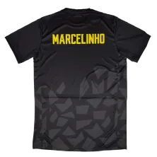 Camiseta calentamiento replica Marcelinho Huertas CBC La Laguna Tenerife ACB 2025 Negra, trasera