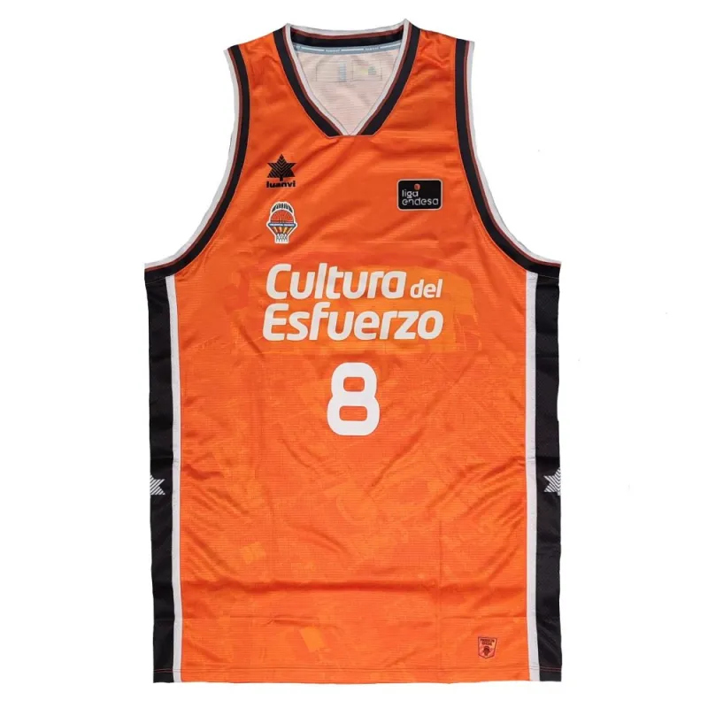 Camiseta baloncesto Jean Montero Valencia Basket Luanvi 2025 Fonteta