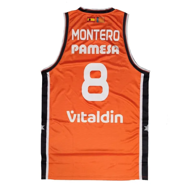 Camiseta baloncesto Jean Montero Valencia Basket Luanvi 2025 Fonteta trasera