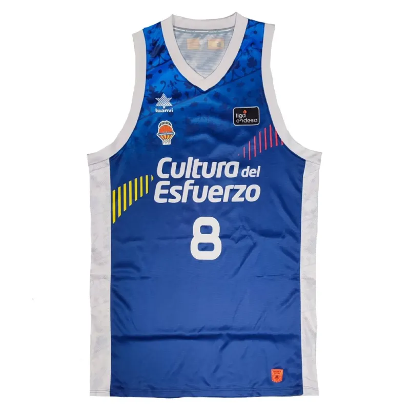 Camiseta Jean Montero Valencia Basket Luanvi 2025 Senyera