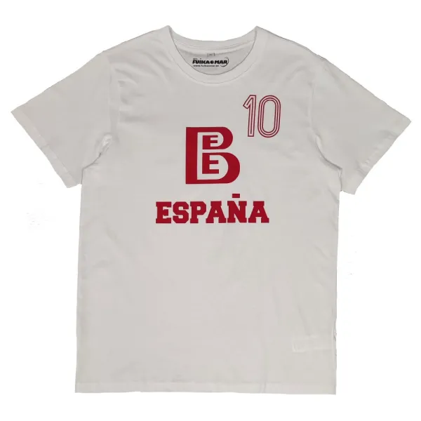 Camiseta manga corta Fernando Martin España blanca