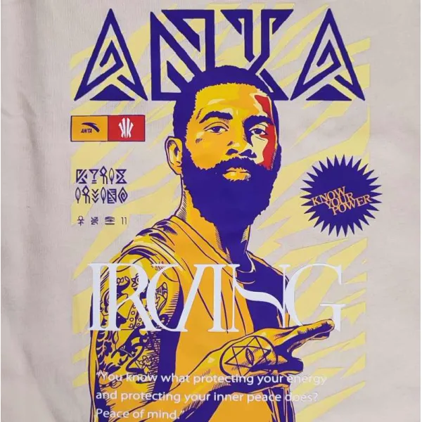Camiseta manga larga Anta Kai Irving Power serigrafia