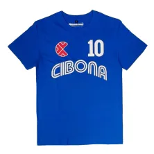 Camiseta Petrovic Cibona de manga corta frontal