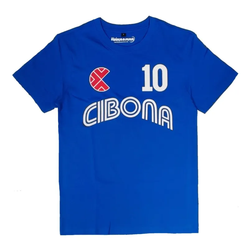 Camiseta Petrovic Cibona de manga corta frontal