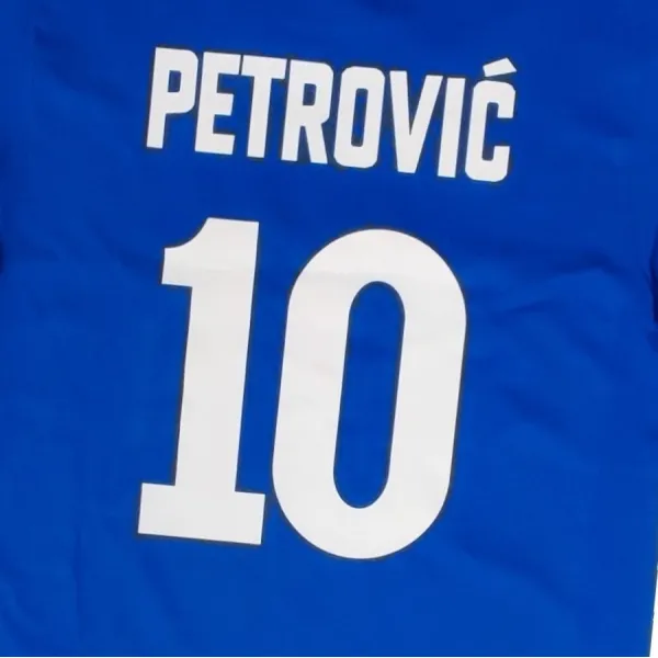 Camiseta Petrovic Cibona de manga corta detalle espalda