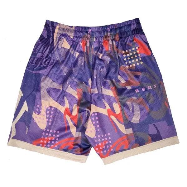 Short de baloncesto Anta Kai violeta, vista trasera