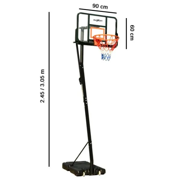 Canasta de baloncesto trasladable Moxen Lakers principal altura regulable