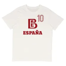 Camiseta manga corta Fernando Martin España blanca principal