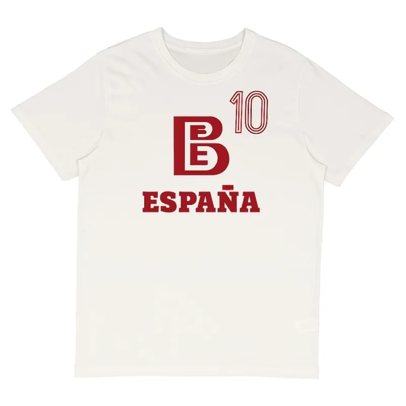 Camiseta manga corta Fernando Martin España blanca principal