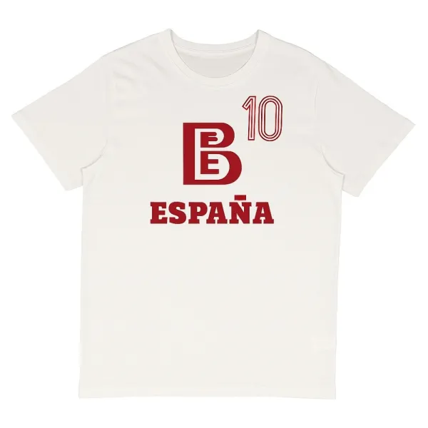 Camiseta manga corta Fernando Martin España blanca principal