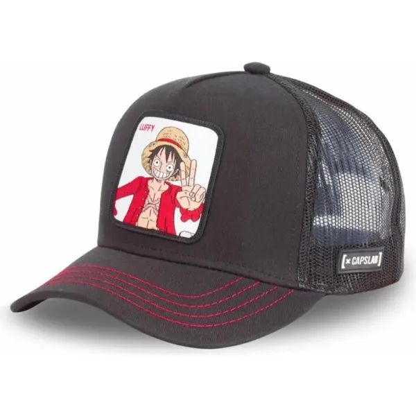 Gorra Capslab One Piece Luffy negra