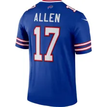 Camiseta Josh Allen Buffalo Bills NFL Nike Perfomance trasera