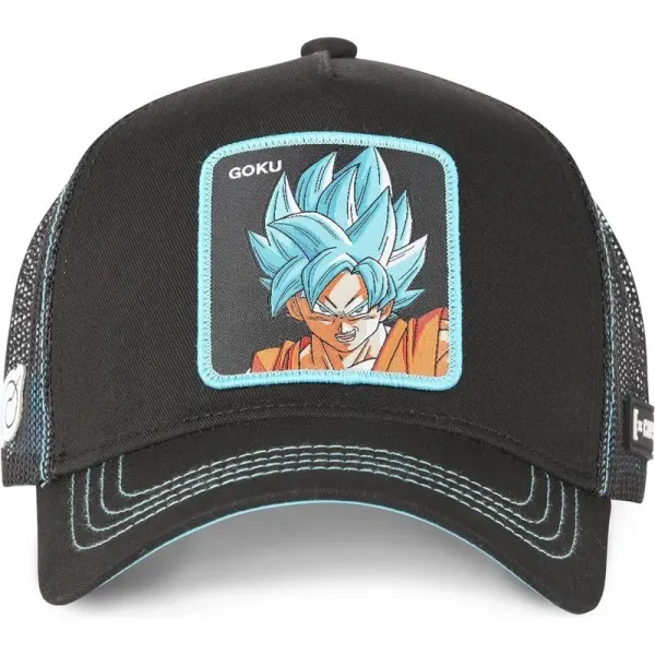Gorra Capslab Goku Super Saiyan blue de Capslab parche frontal