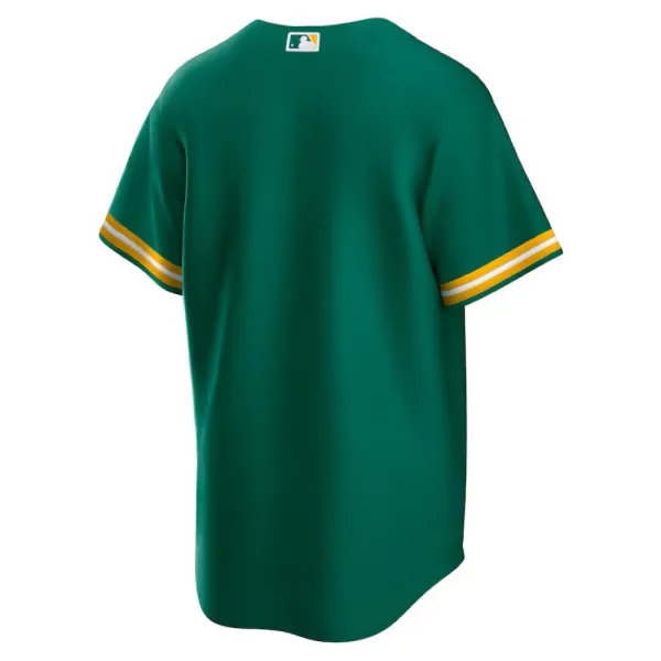 Beisbolera Oakland Athletics MLB Nike verde espalda